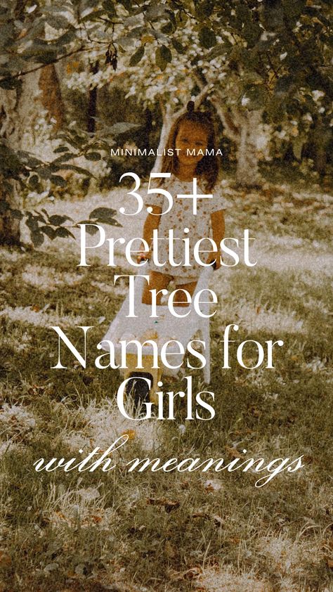 Love nature-inspired names? These uncommon girl names are unique yet still super pretty - and are all inspired by trees! (My tree names for girls list) Names Meaning Forest, Tree Names, Uncommon Girl Names, Indian Baby Girl Names, Nature Inspired Names, Indian Baby Names, Modern Baby Names, Girl Names With Meaning