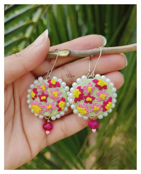 🥁 Now our Statement hooks are available in mini size (10 rs coin size) too 🥁 Swipe up next to check.. Colour, design Customisable! DM for details 🩷💛💚 . . . . . . . . . . . . . [handcrafted, handmade jewelry, hand embroidered, embroidery jewelry, fabric jewellery, sustainable fashion summer collection, daily wear earrings, stud earrings, earrings collection, handmade earrings, Earrings, hanging earrings, earrings lover, embroidery, customized order, customized jewelry, custom made, small busi... Embroidery Earrings Handmade Jewelry, Hand Embroidery Earrings, Fabric Jewelry Handmade, Lover Embroidery, Jewellery Minimal, Embroidery Jewellery, Daily Wear Earrings, Bengali Poems, Trending Jewellery