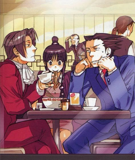 Miles Edgeworth, Apollo Justice, Professor Layton, Phoenix Wright, Ace Attorney, Appreciation Post, Vocaloid, Phoenix, Concept Art