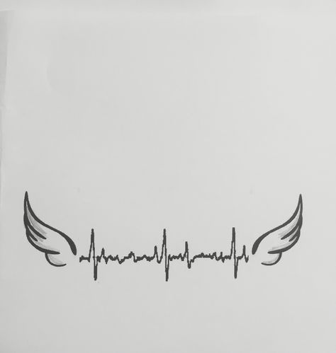 Heartbeat tattoo - need to add Ethan's name and use his last heartbeat Organ Donor Tattoo, Heartbeat Tattoo Memorial, Tatuaje Ekg, Heartbeat Tattoos, Lifeline Tattoos, Tato Nama, Ekg Tattoo, Pixel Tattoo, Tato Flash