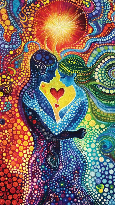 Love Energy Art Spiritual, Soul Lovers Art, Two Souls Connecting Art, Soul Mates Art, Soulmate Art, Soulmates Art, Mother Earth Art, Twin Flame Art, Art Deco Artwork