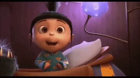 Despicable Me Agnes GIF - DespicableMe Agnes Excited - Discover & Share GIFs Despicable Me Gif, Minions Villain, Despicable Me Costume, Homemade Minion Costumes, Agnes Despicable Me, Good Luck Gif, Minion Pumpkin, Minion Characters, Minion Gif