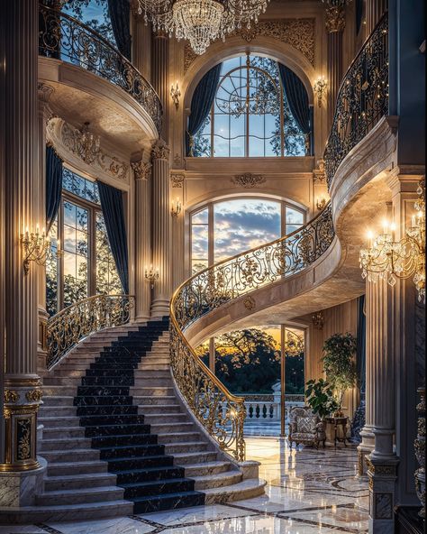 Royality ⚜️ French Mansion 🏯 French Mansion Aesthetic, 1950s Mansion, French Mansion Interior, Old Mansion Aesthetic, Gorgeous Mansions, French Chateau Mansion, Parisian Mansion, Italian Mansion, Old Mansions Interior