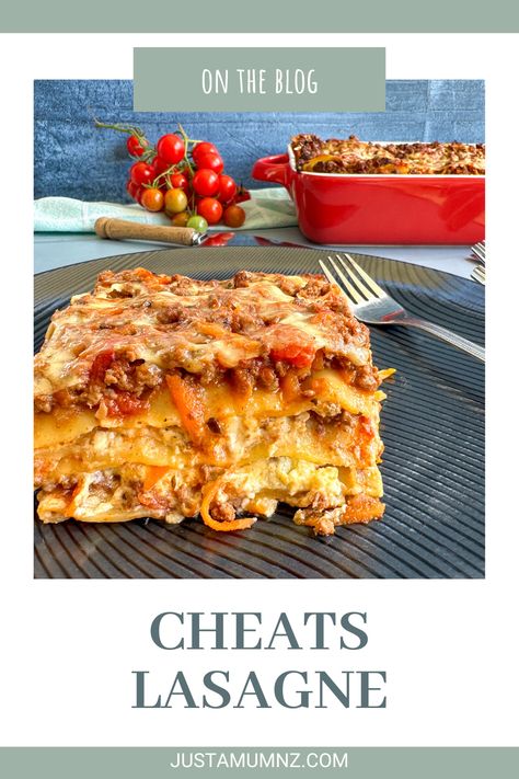 A delicious and easy cheats lasagne with a tasty cream cheese based cheese sauce, no need for tricky techniques. Cheese Less Lasagna Recipe, Lasange Recipe Homemade Lasagna Easy, Lasagne Without Tomato Sauce, Lasagne With Bechamel Sauce, Cheater Lasagna, Lazanya Recipes Lasagne, Tomato Beef, Lamb Stew Recipes, Cream Cheese Sauce