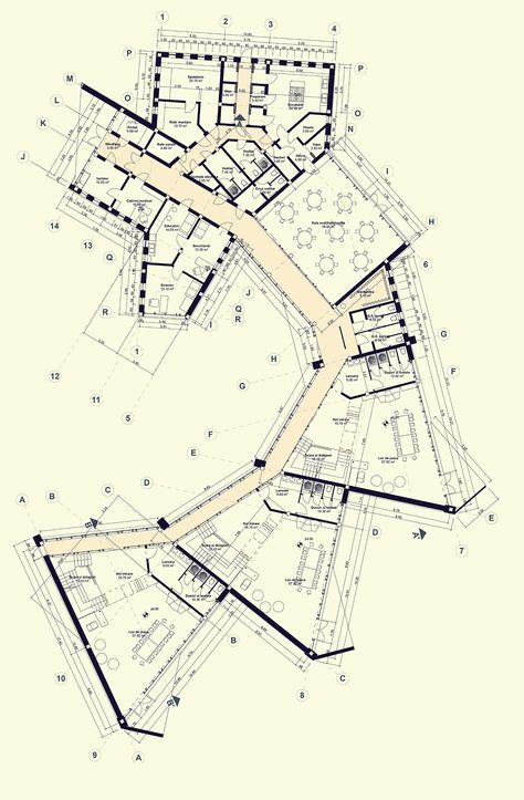 | TANGRAM | | KINDERGARTEN | on Behance Deconstruction Plans Architecture, Koshino House, School Building Design, Deconstructivism, Kindergarten Design, Architecture Concept Diagram, Concept Diagram, Architecture Concept Drawings, Cultural Architecture