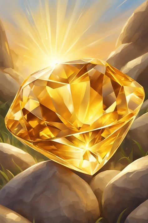 A radiant citrine gemstone shines against a backdrop of golden sunlight, symbolizing abundance and joy. Crystals For Manifesting, Manifesting Prosperity, Attracting Money, Money Abundance, Abundance Manifestation, The Solar Plexus Chakra, Manifest Love, Citrine Jewelry, Money Wealth