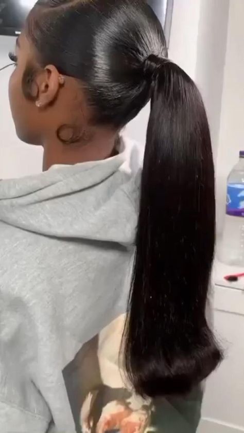 Nov 8, 2021 - This Pin was created by Mara on Pinterest. Barbie ponytail.. Barbie Ponytail, Slick Ponytail, Weave Ponytail Hairstyles, Sleek Ponytail Hairstyles, Weave Ponytail, Black Ponytail Hairstyles, Birthday Hairstyles, Girls Hairstyles Braids, Slick Hairstyles