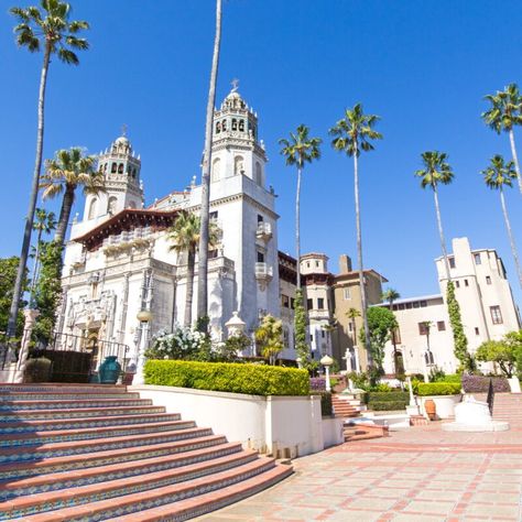 Hearst Castle California, Bay Area Travel, Roman Pool, California Coast Road Trip, Central Coast California, Castle Pictures, Hearst Castle, San Simeon, West Coast Road Trip