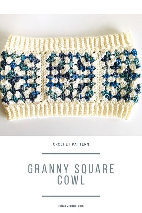 Cosy granny square neck warmer pattern.  Quick and easy crochet make, matching hat, gloves and boot cuffs also available... Granny Square Neck Warmer, Granny Square Cowl Free Pattern, Crochet Granny Square Cowl, Granny Square Scarf Pattern, Granny Square Cowl, Punk Crochet, Modern Granny Square, Free Crochet Granny Square, Crochet Sets