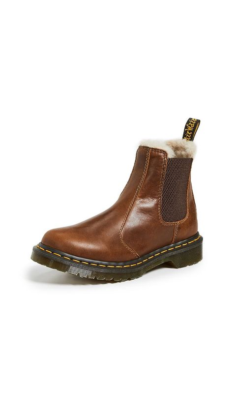 Dr. Martens Leonore Sherpa Chelsea Boots Dr Martens Leonore, Toddler Duck Boots, Doc Marten Boots, Basic Sandals, Doc Martens Style, Best Winter Boots, White Canvas Shoes, Martens Style, French Film