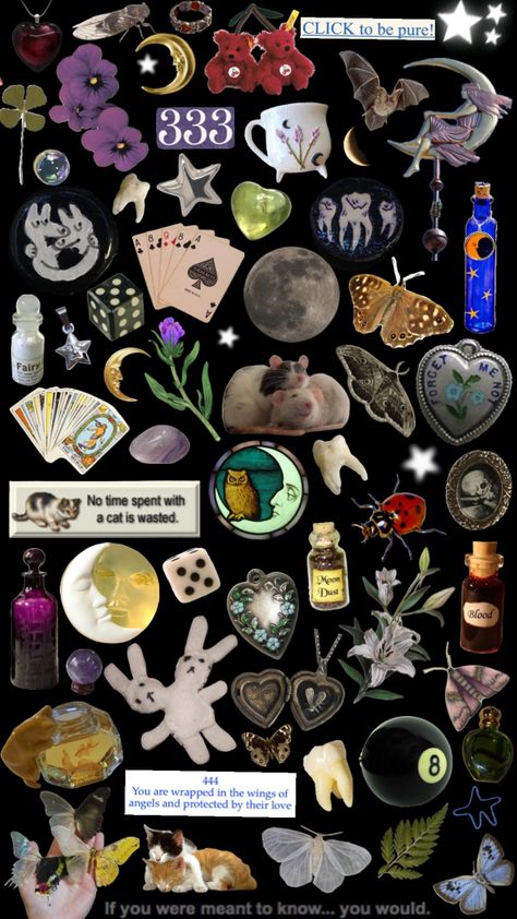 #whimsigoth #celestial #charms #collageart #wallpaper #aesthetic #whimsigothic #fairycore #weirdcore #random #purpleaesthetic #stars #vintage #animals #cats #randomaesthetic #gothic #bugs 90s Whimsigoth Wallpaper, Whimsigoth Laptop Wallpaper, Whimsigoth Collage, Whimsigoth Stars, Whimsigoth Stickers, Whimsigothic Wallpaper, Aesthetic Whimsigothic, Whimsigoth Pfp, Whimsigoth Lockscreen