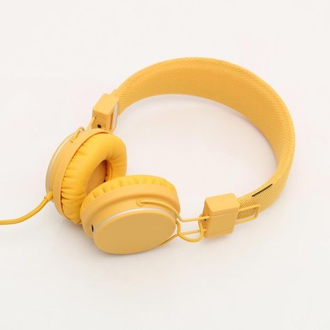 Urban Ears Mustard Yellow Headphones Aesthetic, Yellow Headphones, Kaminari Denki, Buttercup Yellow, Iphone App Design, Iphone App, Mellow Yellow, Iphone Apps, Over Ear Headphones