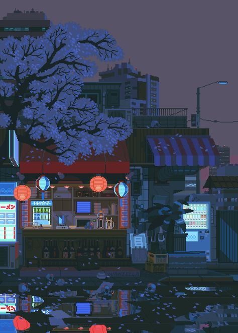 vGcGkH8S85 | waneella on Patreon Website Aesthetic, Find Aesthetic, Pixel Art Landscape, Wallpaper Estetika, Pixel Art Background, Arte 8 Bits, 8bit Art, Illustration Photo, Japon Illustration