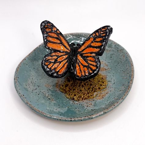 Snack Holders, Jewelry Trinket, My Art Studio, Monarch Butterfly, Jewelry Dish, Incense Holder, Ring Dish, Incense Burner, Trinket Dish