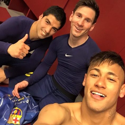 Neymar Jr, Leo Messi, & Luis Suarez Neymar Jr And Messi And Suarez, Neymar Messi And Suarez, Messi And Neymar And Suarez, Happy Footballers, Neymar Jr And Messi, Neymar 2014, Messi Neymar Suarez, Neymar Jr 2014, Messi Quotes