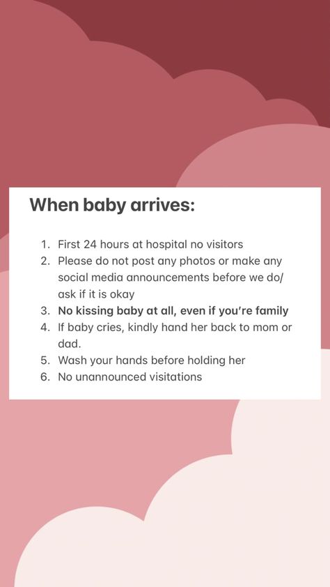 Birth Rules For Visitors, Baby Boundaries List, Rules After Baby Is Born, Boundaries With Newborn, Newborn Boundaries List, Boundaries For New Baby, Hospital Rules For New Baby, Postpartum Boundaries, Newborn Boundaries