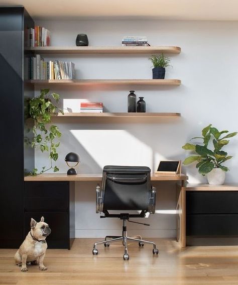 Shelves Above Desk, Desk Areas, Home Office Setup, Office Setup, Study Office, Home Reno, Home Office Decor, Room Inspo, Floating Shelves