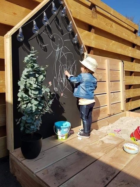 Kids Garden Play, Outdoor Play Space, Play Area Backyard, Backyard Kids Play Area, Farmhouse Tile, Black Tile, Kids Outdoor Play, Back Porch Ideas Covered, Backyard Play