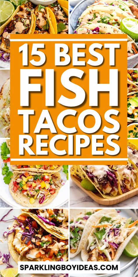 Dive into our easy fish tacos recipe collection! From easy classic Baja fish tacos, find the perfect fish tacos to salmon fish tacos and tilapia tacos. Discover unique fish taco recipes like cilantro lime fish tacos, spicy Mexican fish taco ideas, and grilled fish tacos. Don't miss our fish taco sauce ideas and mango salsa ideas. Whether you're looking for beer-battered, blackened, or crispy fish tacos, we have something for everyone. Perfect for summer weeknight dinners or fun summer meals! Fish Taco Ideas, Taco Recipes Fish, Copycat Fish Tacos, Recipe Fish Tacos, Summer Tacos Recipes, Fish Tacos Recipes, Fish Tacos On Blackstone, Tacos Fish, Recipe For Fish Tacos