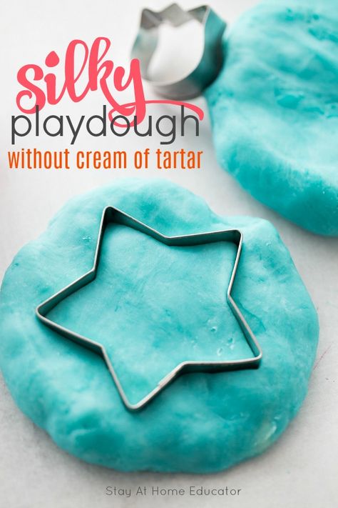 Super Soft Play Dough Recipe without Cream of Tartar Soft Play Dough Recipe, Super Soft Playdough Recipe, Soft Playdough Recipe, Cream Of Tartar Recipe, Diy Play Doh, Soft Play Dough, Cooked Playdough, Scented Play Dough, Play Dough Recipe