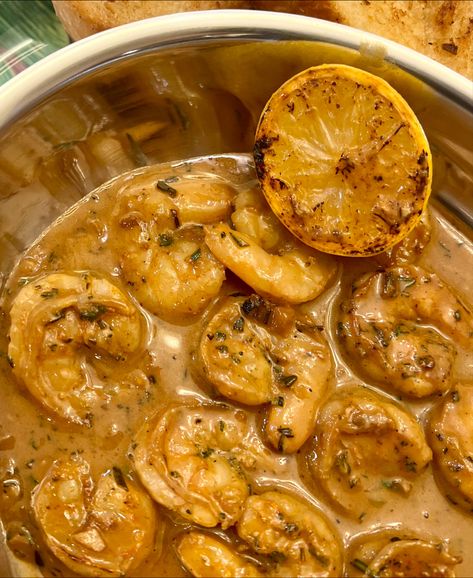 Voodoo Shrimp Recipe, Roumalade Sauce, Head On Shrimp Recipes, Louisiana Bbq Shrimp, Nola Bbq Shrimp, Ruth Chris New Orleans Bbq Shrimp, New Orleans Style Shrimp, Bbq Shrimp New Orleans, Cajun Bbq Shrimp New Orleans