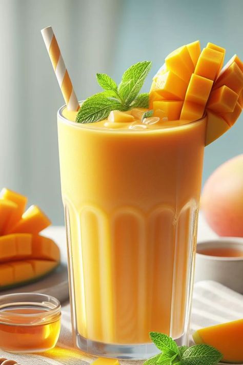 This Mango Lassi recipe is fruity and velvety smooth, with a hint of aromatic spices that make a rich tropical yogurt drink. Mango Lassi Recipe, Smoothie Without Banana, Mango Lassi Recipes, Lassi Recipe, Valentines Party Food, Lassi Recipes, Mango Drinks, Mango Lassi, Yogurt Drinks