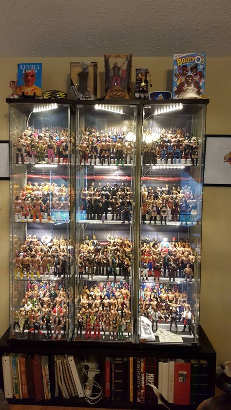 Wwe Figures Display, Wwe Action Figures Display, Action Figures Display, Figures Display, Wwe Figures, Doll Museum, Wwe Action Figures, Wwe Elite, Batman Action Figures