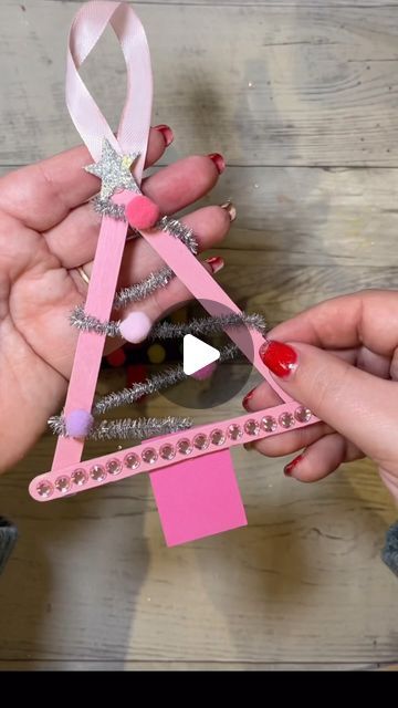 Home is where the art is | Craft stick Christmas Tree ornaments! 🎄

These are so easy to make and SO pretty!
You will need craft sticks (you can buy them in different... | Instagram Pretzel Toffee, Stick Christmas Tree, Craft Sticks, School Glue, White Glue, Fun Crafts For Kids, Home Is Where, Pipe Cleaner, Craft Stick Crafts