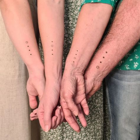 25 Family Tattoo Ideas That Will Melt Your Heart Good Family Tattoo, Matching Family Tattoos, Elephant Family Tattoo, Family Tattoo Ideas, Oni Mask Tattoo, Barcode Tattoo, Creative Tattoo Ideas, Family Tattoo Designs, Octopus Tattoos