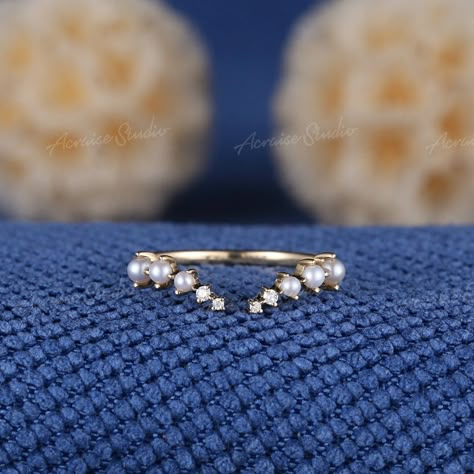 This Wedding Bands item by acraisejewelry has 989 favorites from Etsy shoppers. Ships from San Francisco, CA. Listed on May 14, 2024 Wedding Band With Different Shaped Diamonds, Unique Ring Sets Wedding, Diamond Ring With Pearl Band, Wedding Band Shapes, Pearl Wedding Band Stack, Ethereal Wedding Band, Gold Pearl Wedding Band, Pearl Ring Band, Open Rings Design