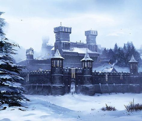 Winterfell Winterfell Aesthetic, Winterfell Art, Winterfell Castle, Game Of Thrones Castles, Asoiaf Art, King In The North, Jaime Lannister, Gra O Tron, House Stark