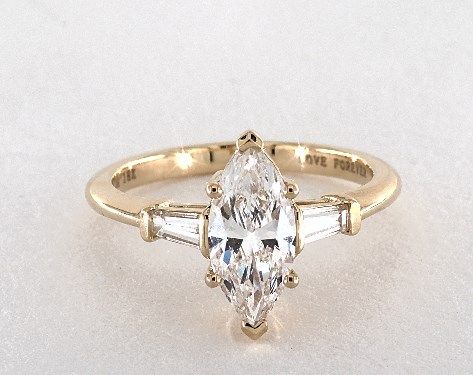 Art Deco Jewelry Rings, Marquise Engagement Ring, Marquise Cut Engagement Ring, Engagement Ring Inspiration, Modern Engagement Rings, Side Stone Engagement Ring, Engagement Rings Marquise, Classic Engagement Rings, Platinum Engagement Rings