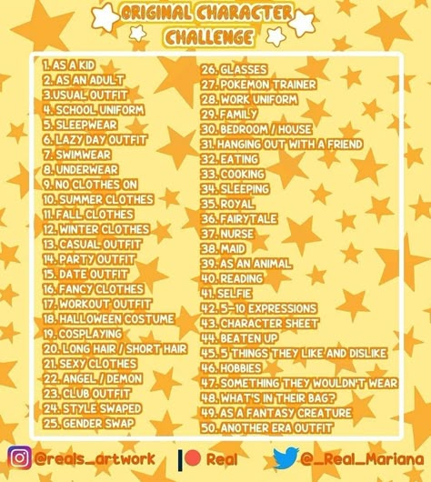 Oc Prompts, Day Art Challenge, Character Challenge, 30 Day Art Challenge, Art Journal Challenge, 30 Day Drawing Challenge, Prompt List, Prompt Ideas, Journal Challenge