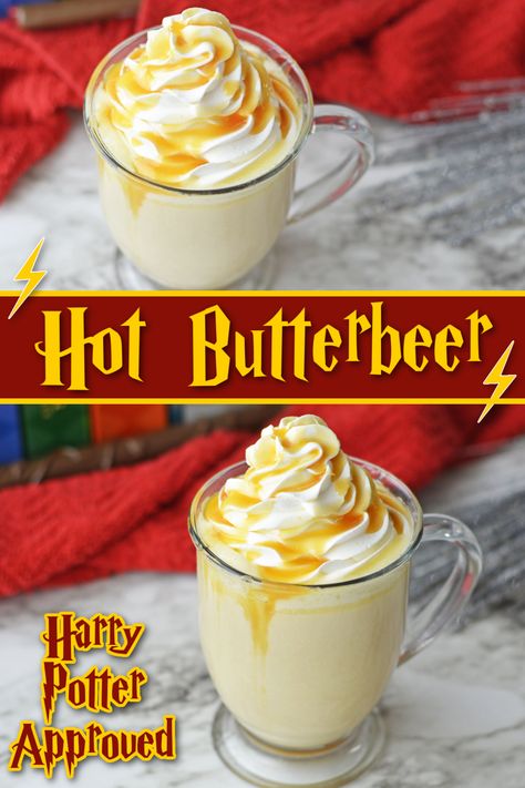 Hot Butter Beer Recipe, Butterbeer Crockpot Recipe, Crockpot Butterbeer, Butterbeer Hot Chocolate, Copycat Butterbeer, Butter Beer, Harry Potter Butterbeer, Butterbeer Recipe Hot, Warm Butterbeer Recipe