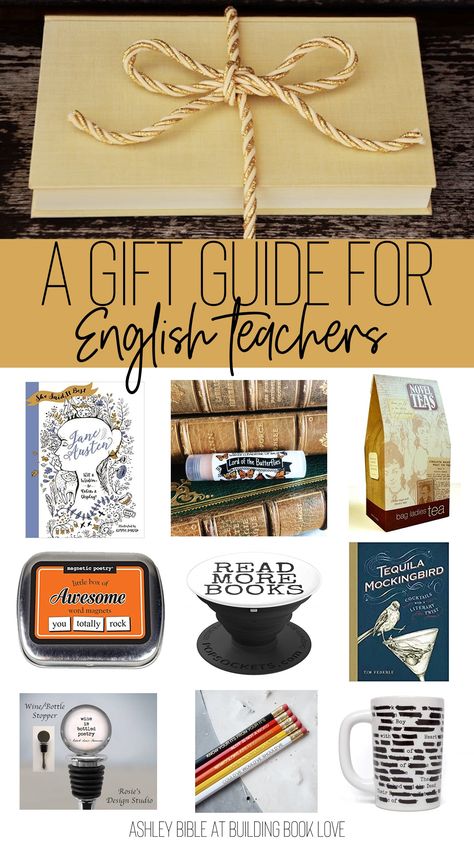 English Teacher Gifts High School, Gift For English Teacher, Gifts For English Teachers, Thanksgiving Teacher Gifts, Teacher Gift Guide, English Gifts, English Teacher Resources, Teacher Awards, English Teacher Gifts