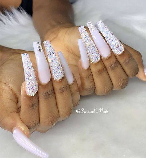 Marble Long Nails, S Nails, Graduation Nails, Long Acrylic Nail Designs, Drip Nails, Claw Nails, White Acrylic Nails, Glow Nails, Short Square Acrylic Nails