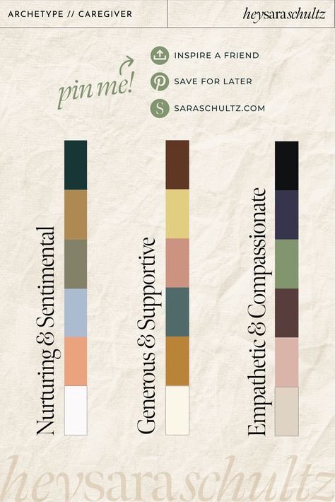 Top Color Palettes for the Caregiver Brand Archetype — Hey Sara Schultz #coffeelife. Caregiver Brand Archetype, Coffee Shop Logo Ideas, Caregiver Archetype, Shop Logo Ideas, Branding Checklist, Brand Palette, Brand Archetypes, Logo Minimal, Coffee Shop Logo