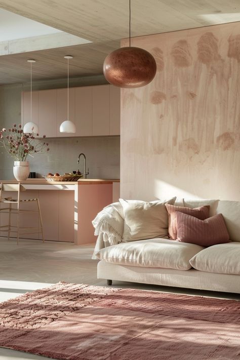 Muted Retro and Eclectic Interior Design Trends in 2024 – Modern Magic Retro Pink Bedroom, Pink Bedroom Modern, Retro Pink Kitchens, Interior Design Your Home, Eclectic Interior Design, Modern Magic, Eclectic Furniture, Tropical Oasis, Retro Interior