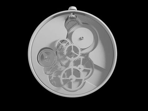 Picture of Mechanical Pocket Watch for 3D Print 3d Printed Watch, Village Ideas, Mechanical Pocket Watch, Timex Watches, Amazing Watches, Out Of Time, Watch Display, Watch This Space, 3d Printable