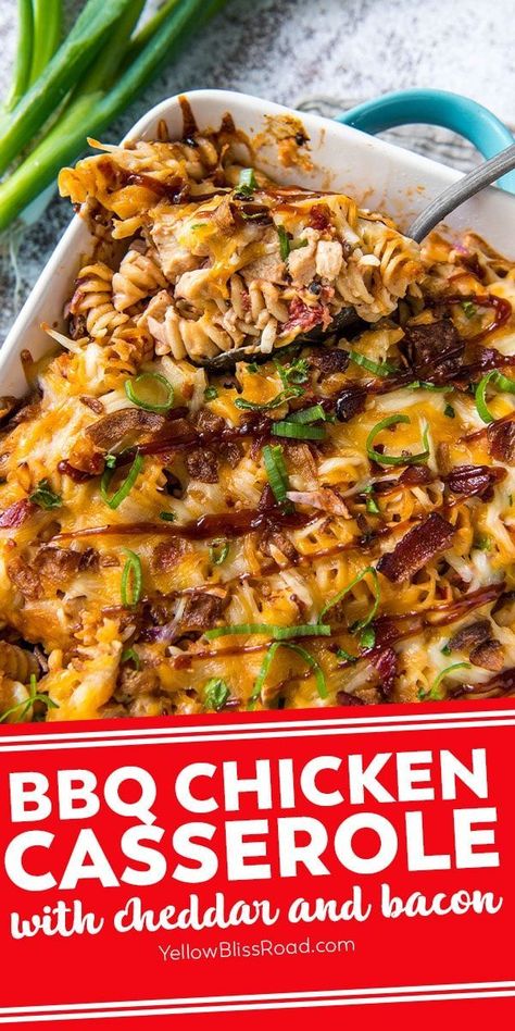 Bacon Chicken Casserole, Bbq Bacon Chicken, Chicken Bacon Cheese, Delicious Casseroles, Baked Chicken Casserole, Bbq Chicken Pasta, Bacon Casserole, Dinner Favorites, Chicken Casseroles