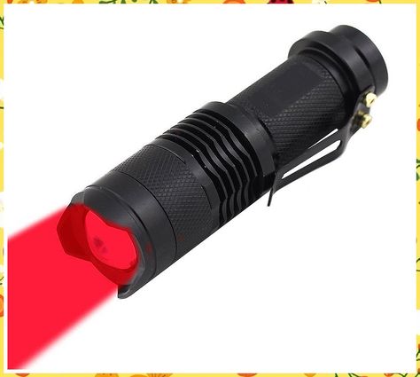 High Power One Mode Red LED Flashlight, Powerful Single Mode Red Flashlight, Red Light Flashlight Red LED Red Light Torch For Red Beam, Battery Powered Light, Power Red, Cabin Lighting, Red Led Lights, Yard Lights, Light Flashlight, Light Beam, Red Led