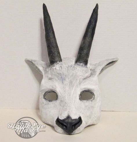 Goat Mask Diy, Goat Therian Mask, Horned Fantasy Masquerade Mask For Halloween, Goat Masquerade Mask, Rat Mask, Goat Skull Mask Pattern, Bull Masquerade Mask, Horned Masquerade Mask, Horned Mask