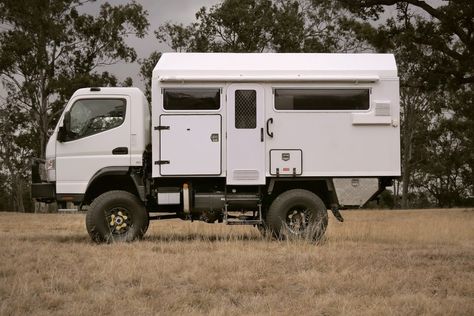 New Rolling Studio | Mitsubishi Canter FG649 SWB 4X4 Camper Mitsubishi Canter 4x4 Camper, Fuso Camper, Adventure Truck, Van Builds, Expedition Overland, Camper Car, Mitsubishi Canter, Camper Design, Overland Trailer