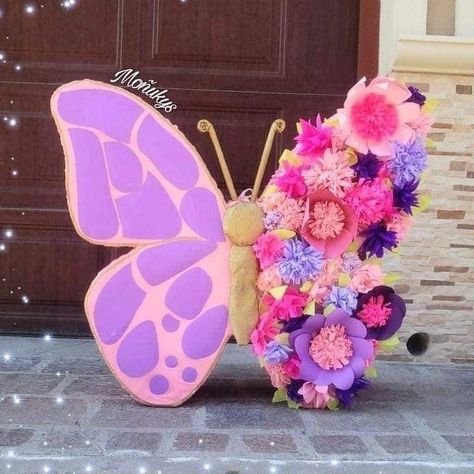 Isabela Madrigal Birthday Party, Encanto Pinata Ideas, Isabella Birthday Party Encanto, Isabella Encanto Party Ideas, Encanto Isabella Birthday Party, Pinata Butterfly, Encanto Pinata, Butterfly Pinata, Isabella Madrigal