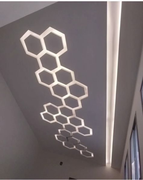 Hexagon Ceiling Design, Corridor Ceiling Design, Simple False Ceiling Design, Simple Ceiling Design, Drywall Ceiling, Pvc Ceiling Design, Interior Ceiling Design, Pop Ceiling Design, House Ceiling Design