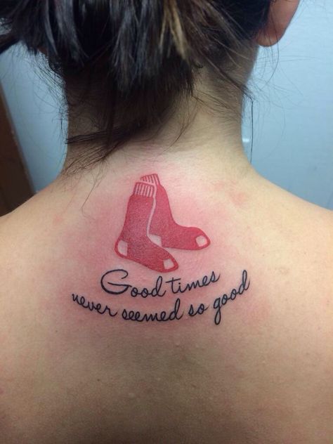 Boston Red Sox Tattoos, Sleeve Tattoos For Girls, Red Sox Tattoo, Tattoo Dream Catcher, Women Sleeve Tattoo, Tattoos For Women Sleeve, Sock Tattoo, Tattoo Dream, Baseball Tattoos