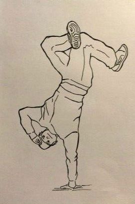 Bboy Freeze HipHop Dance Breaking Sketching | © Felia Brücker Dance Sketches, Hiphop Dance, Break Dance, Hip Hop Dance, Drawing Poses, Inspirational Tattoos, Drawing Ideas, Easy Drawings, Sketch Book