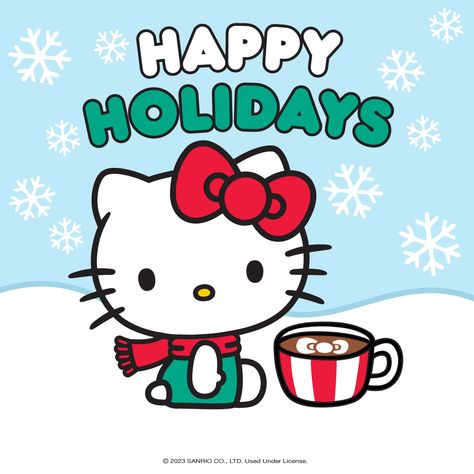 Happy Holidays from the #HelloKittyCafe! ☕️🎄💞 Hello Kitty Cafe Truck, Cafe Truck, Kitty Cafe, Holiday Messages, Hello Kitty Christmas, Official Account, Hello Kitty Wallpaper, Bits And Bobs, Beautiful Christmas