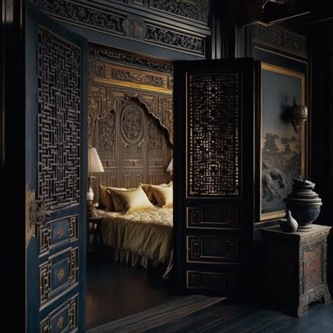 Reverse Orientalism, Japanese Courtyard, Theme Hotel, Modern Chinoiserie, Classical House, Dream Bedrooms, Where The Magic Happens, Luxurious Hotel, Chinoiserie Style