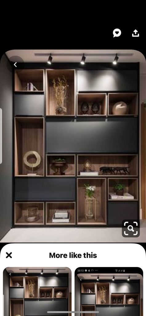 Mountain Modern Home Interiors, Award Shelves, Trophy Display Shelves, Condominium Interior, Bedroom Tv Stand, Mountain Modern Home, Trophy Display, Wall Unit Designs, Wall Shelving Units